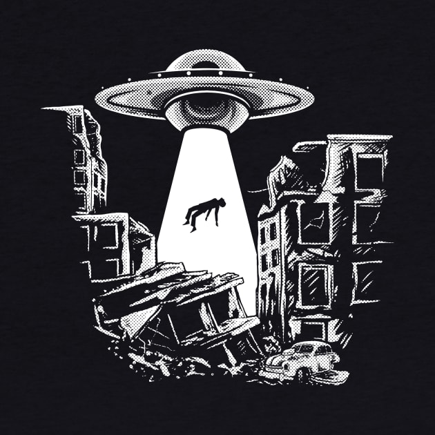 Spacecore Alien Abduction UFO UAP by Area51Merch